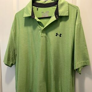 Under Armour Green Heatgear Polo XL